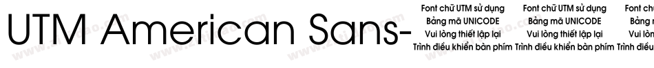 UTM American Sans字体转换